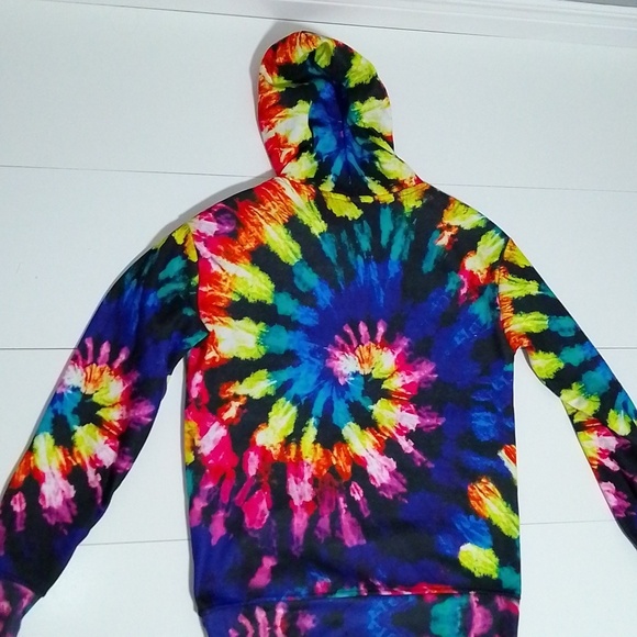 Disney Mickey Mouse tie-dye colourful unisex small  hoodie. - Picture 2 of 4